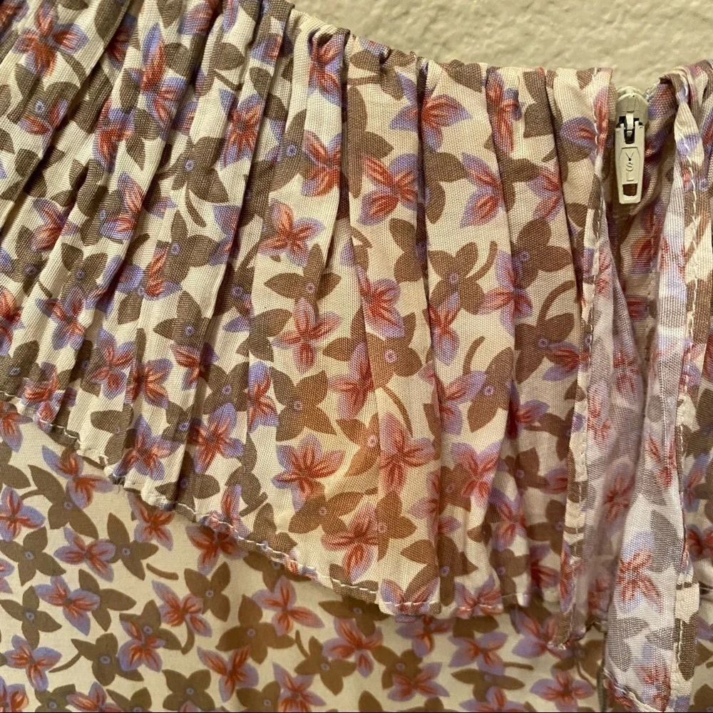 Vintage E.D. MICHAELS Floral Cottage Core Maxi Dress Size 5/6